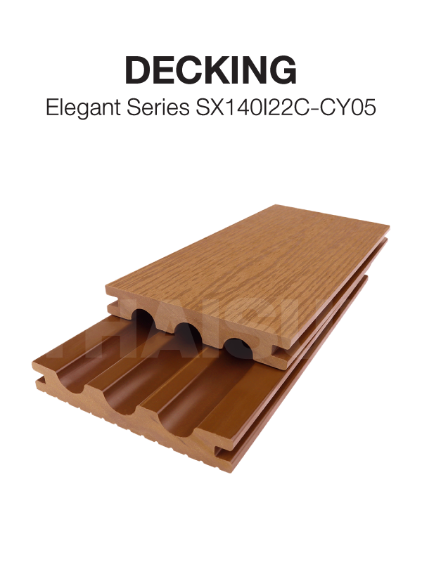 Wood Plastic Composite Decking SX140I22CCY05 Thaisun